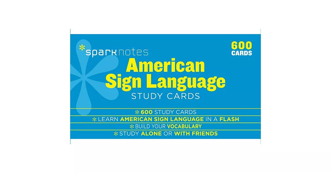 Sparknotes American Sign Language Study Cards | 拾書所