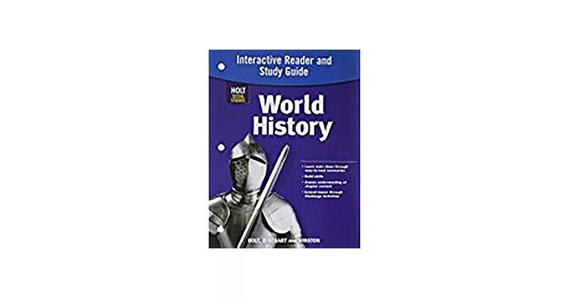 博客來Holt Social Studies World Hisory Interactive Reader and Study Guide