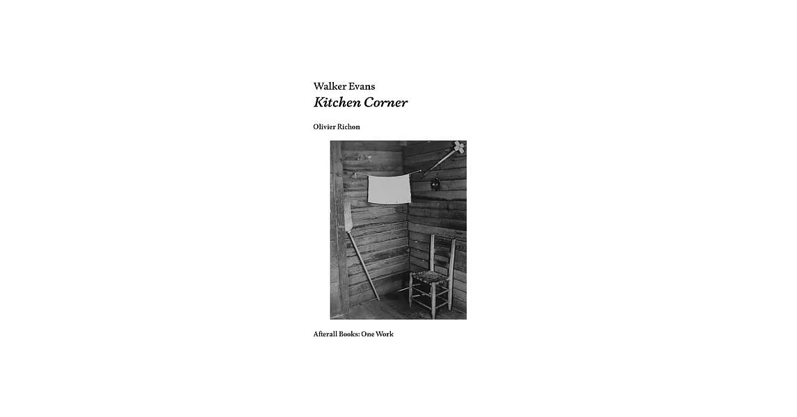 Walker Evans: Kitchen Corner | 拾書所