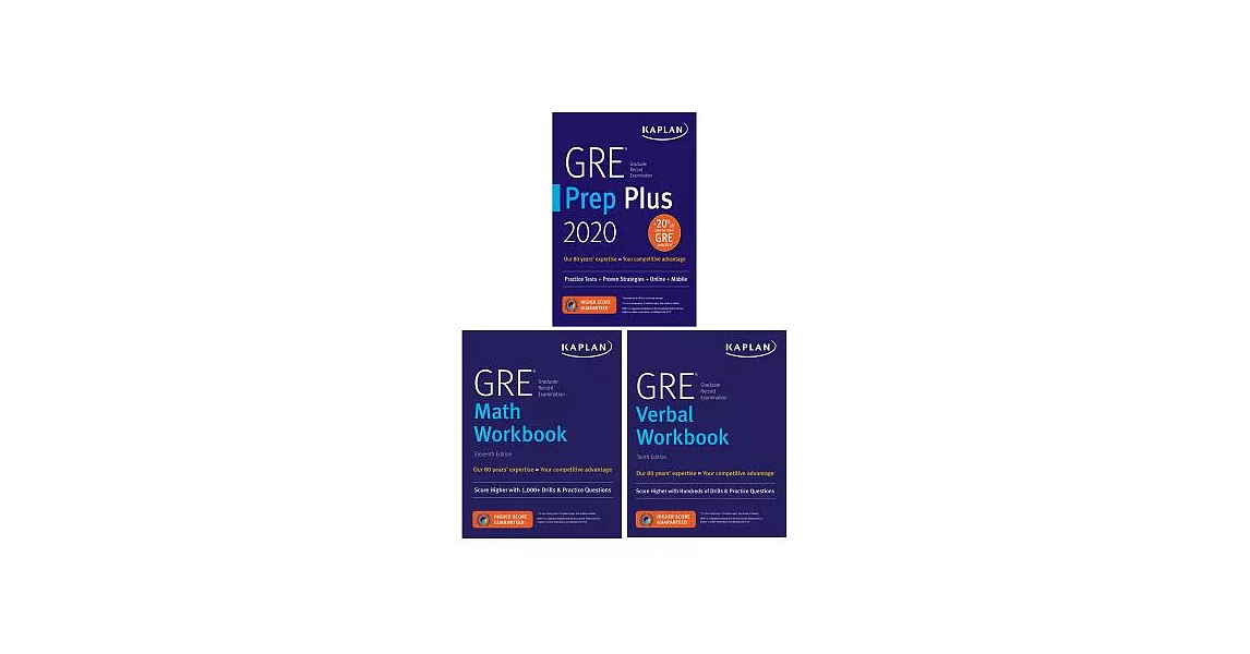 GRE Complete 2020: GRE Prep Plus 2020 / GRE Math Workbook / GRE  Verbal Workbook | 拾書所