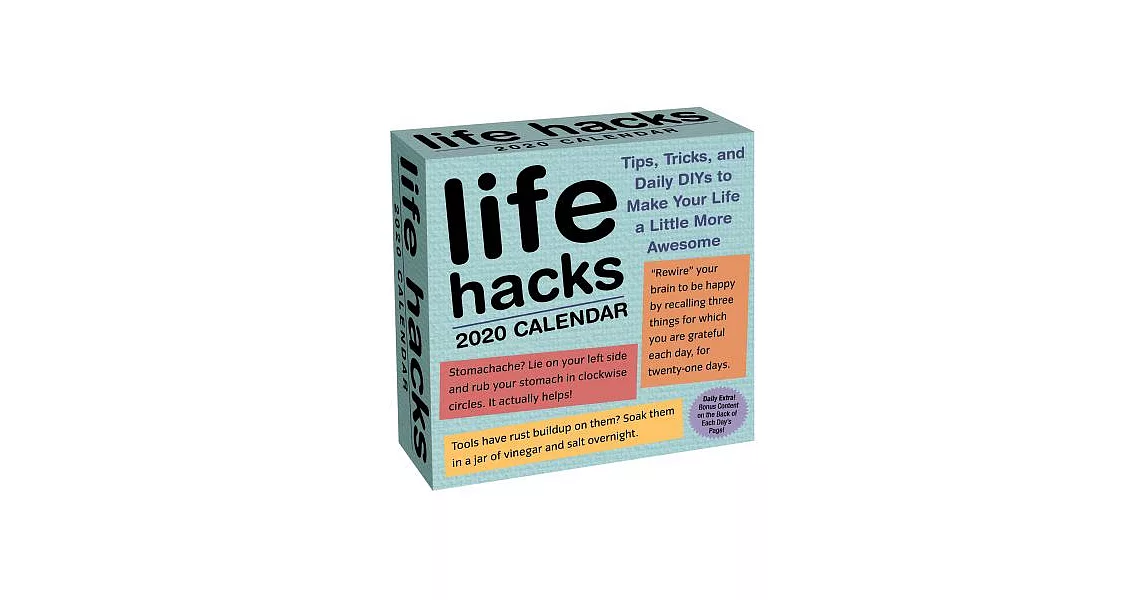 Life Hacks 2020 Calendar | 拾書所