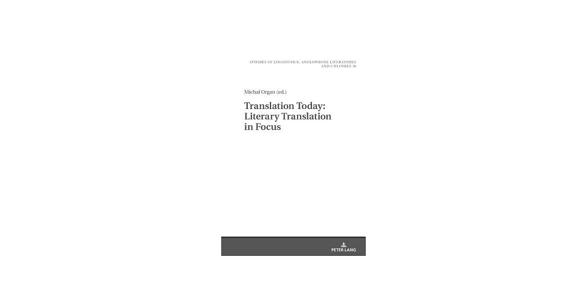 Translation Today: Literary Translation in Focus | 拾書所