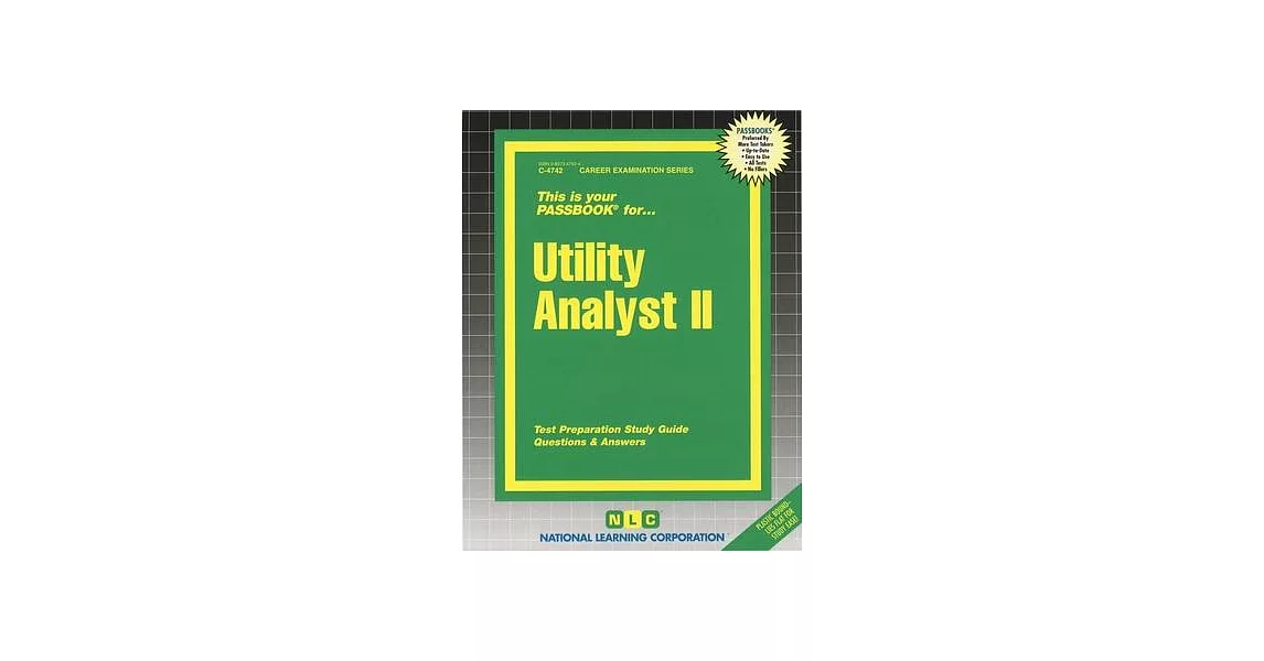 Utility Analyst II: Passbooks Study Guide | 拾書所