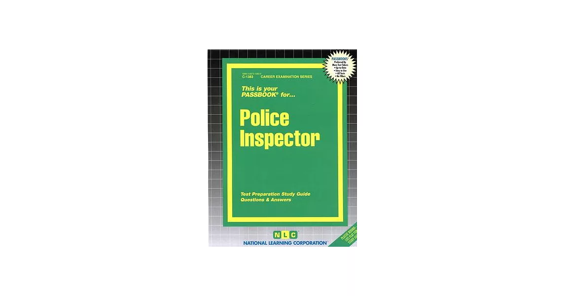 Police Inspector: Passbooks Study Guide | 拾書所