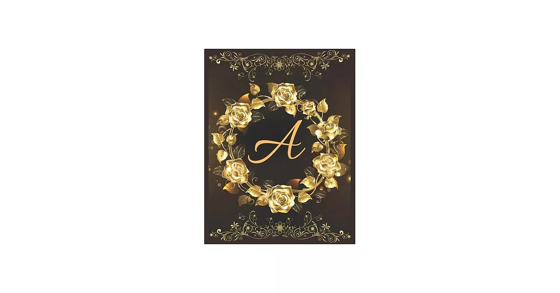 A Alphabet Notebook Journal: Attractive Initial Monogram Letter A College Ruled Notebook & Diary For Writing Journal Note Taking Idea For Girl Boy | 拾書所