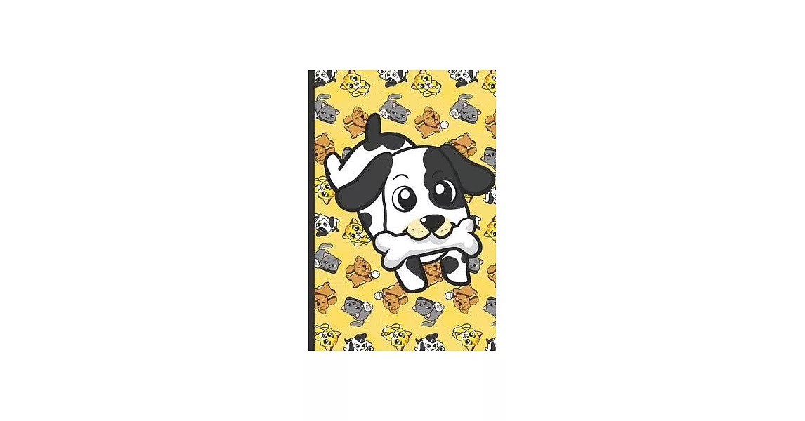 Home Improvement Maintenance and Repair Journal: Black and White Dog with Bone and Rotating Images of Cats Kittens Dogs and Puppies on Yellow Backgrou | 拾書所