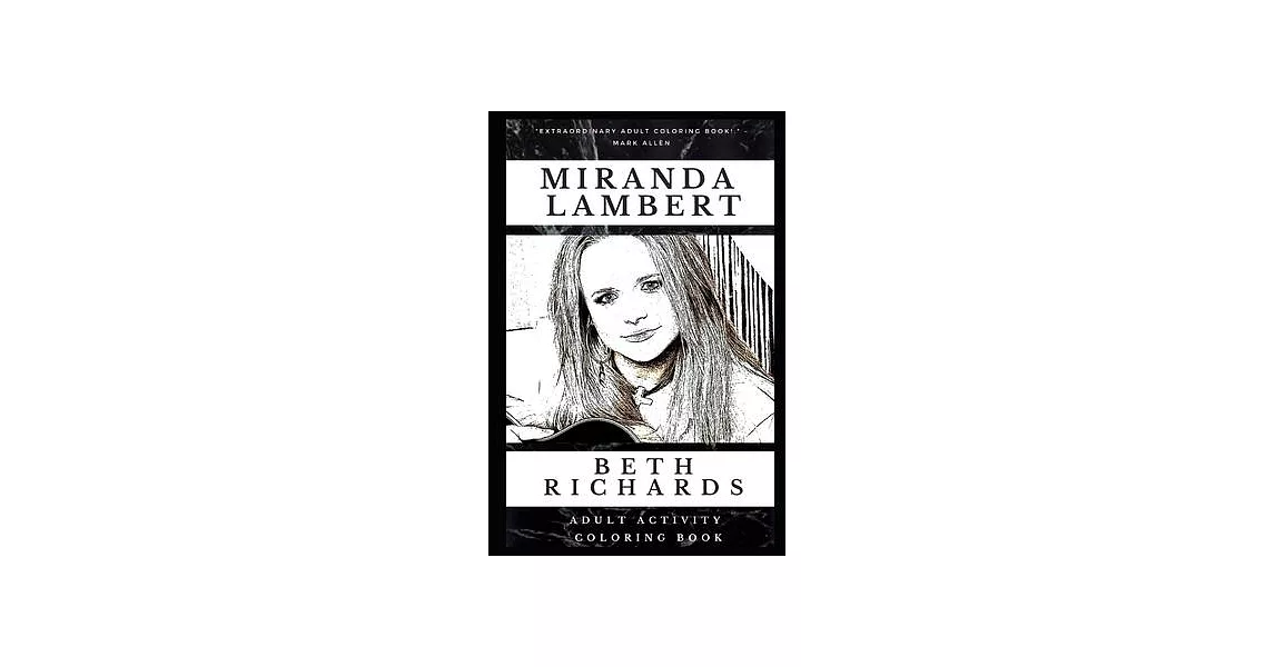 Miranda Lambert Adult Activity Coloring Book | 拾書所