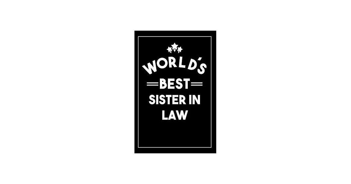 Worlds Best Sister: Blank Lined Journal | 拾書所