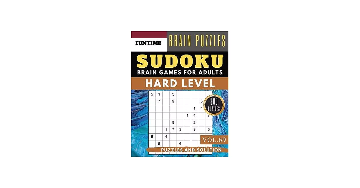 Sudoku Hard: 300 hard SUDOKU books for adults with answers brain games for adults Activities Book also sudoku for seniors (hard sud | 拾書所