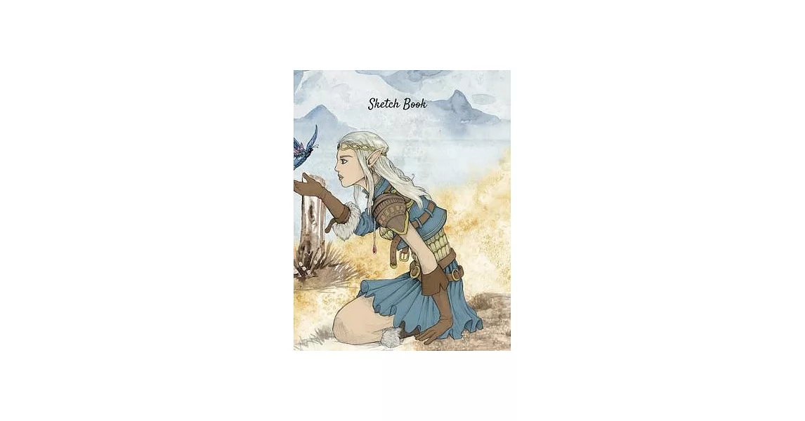 Sketch Book: Fantasy Elf Girl Themed Personalized Artist Sketchbook For Drawing and Creative Doodling | 拾書所