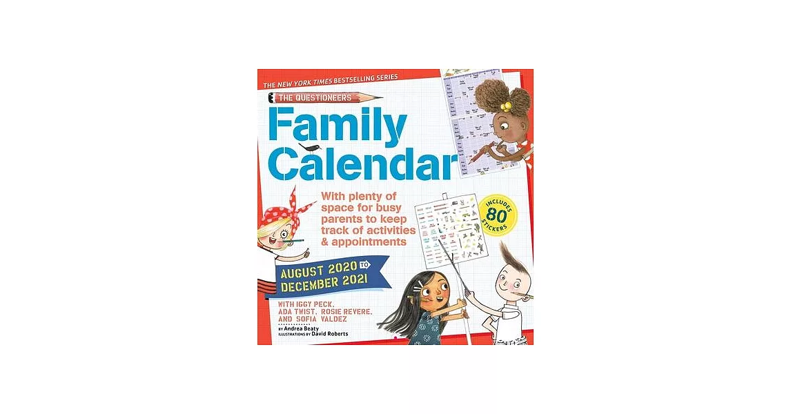 The Questioneers 17-Month 2020-2021 Family Wall Calendar | 拾書所