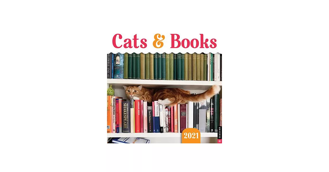 Cats & Books 2021 Wall Calendar | 拾書所