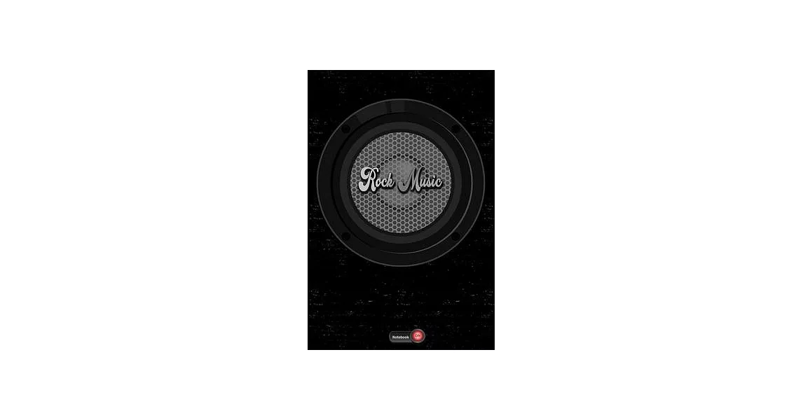 Rock Music Notebook: Boom Box Speaker Rock Music Journal 6 x 9 inch 120 lined pages gift | 拾書所