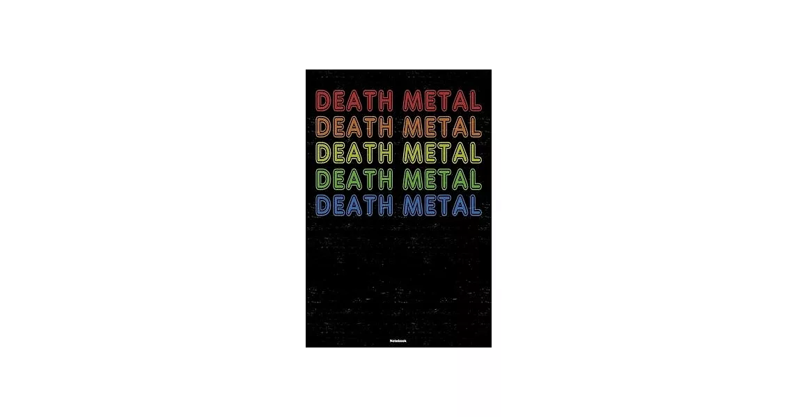 Death Metal Notebook: Death Metal Retro Music Journal 6 x 9 inch 120 lined pages gift | 拾書所