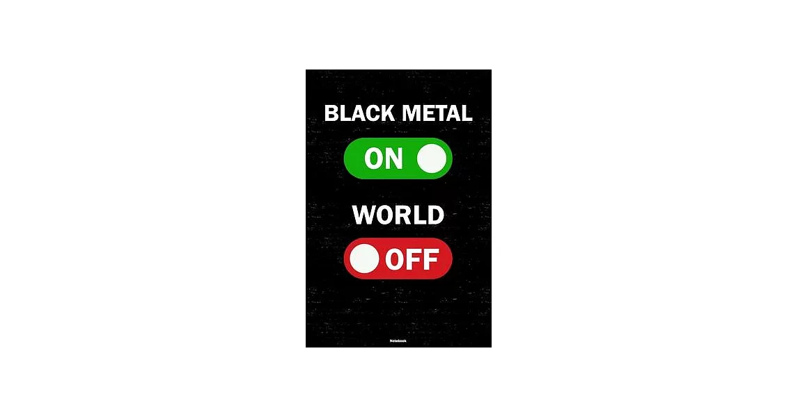 Black Metal On World Off Notebook: Black Metal Unlock Music Journal 6 x 9 inch 120 lined pages gift | 拾書所