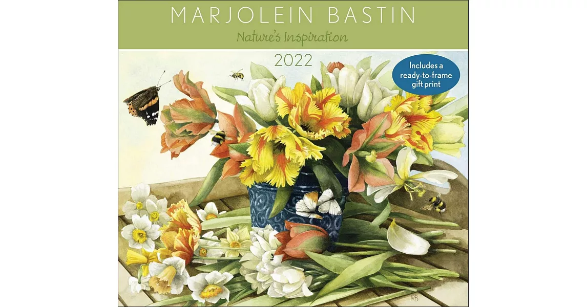 Marjolein Bastin Nature’’s Inspiration 2022 Deluxe Wall Calendar with Print | 拾書所