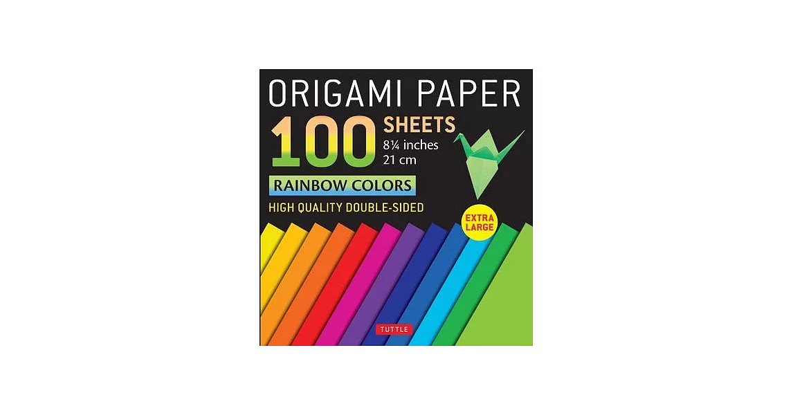 Origami Paper 100 Sheets Rainbow Colors 8 1/4 (21 CM): High Quality Double-Sided Origami Sheets Printed with 12 Different Color Combinations (Instruct | 拾書所