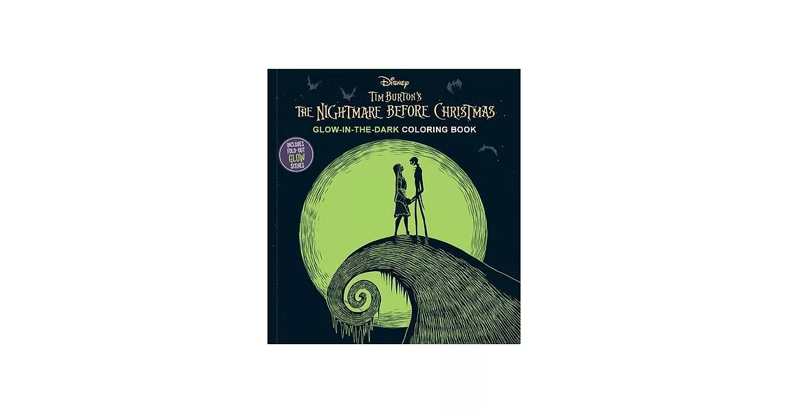 Disney: Tim Burton’s the Nightmare Before Christmas Glow-In-The-Dark Coloring Book | 拾書所