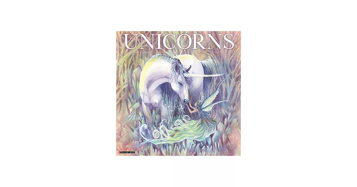 Unicorns by Sara Burrier (Art) 2024 12 X 12 Wall Calendar | 拾書所