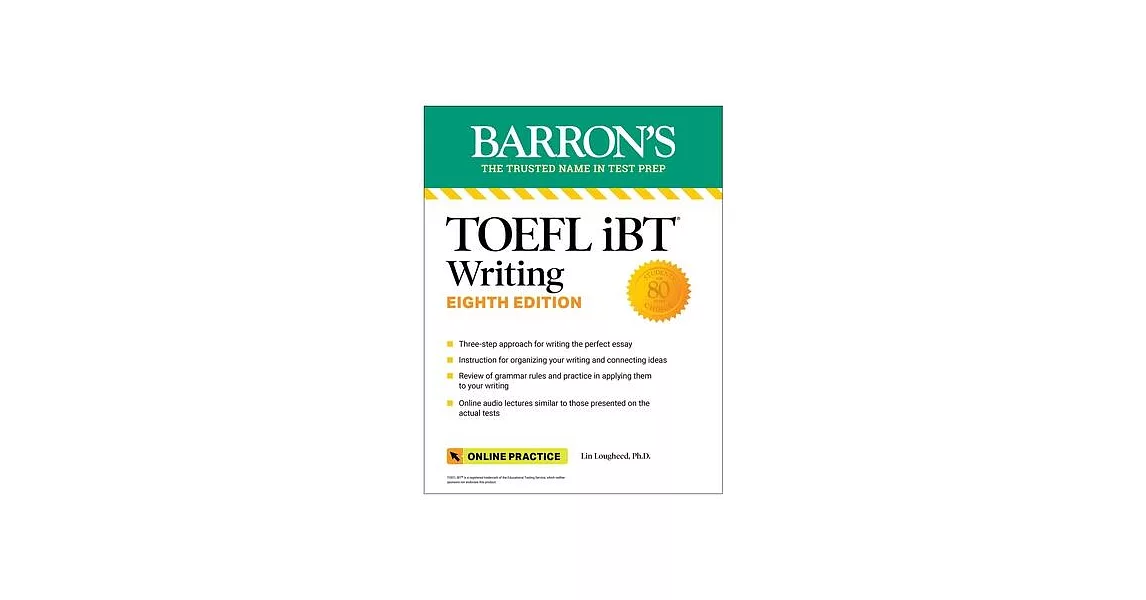 TOEFL IBT Writing with Online Audio, Eighth Edition | 拾書所