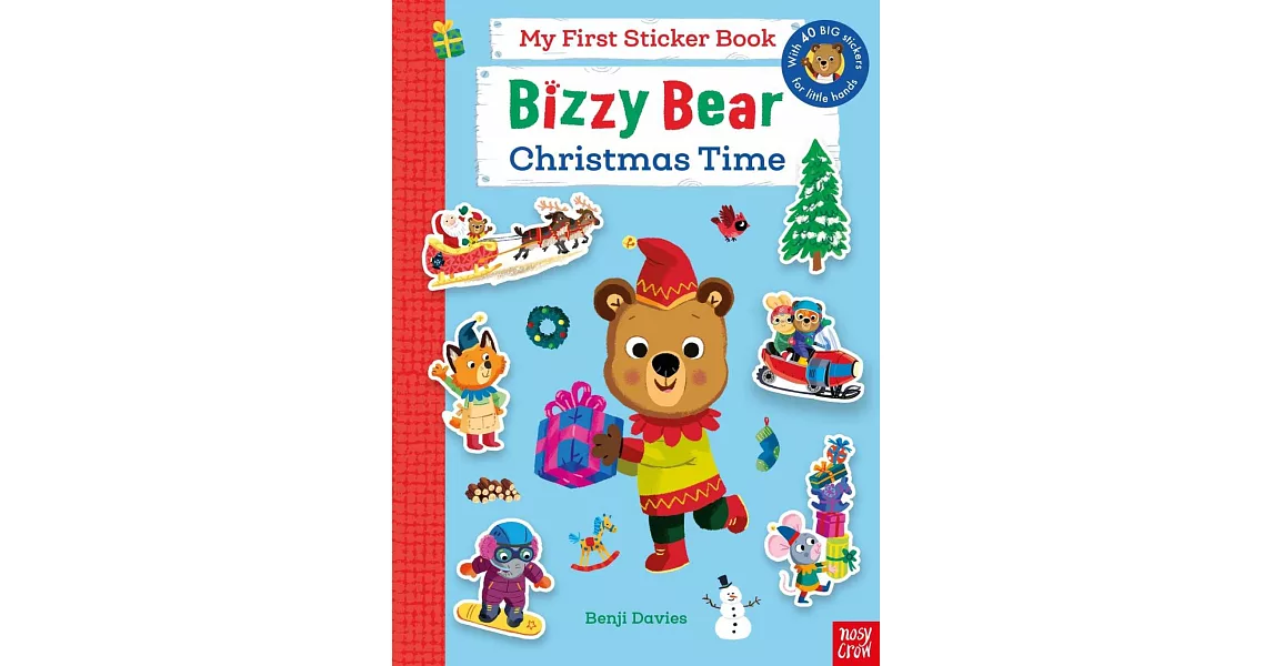 Bizzy Bear歡樂聖誕貼紙書（內附40張大貼紙）My First Sticker Book: Christmas Time | 拾書所