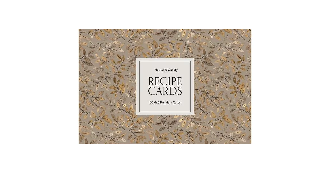 Recipe Cards: 50 Beautifully-Designed 4x6 Recipe Cards | 拾書所