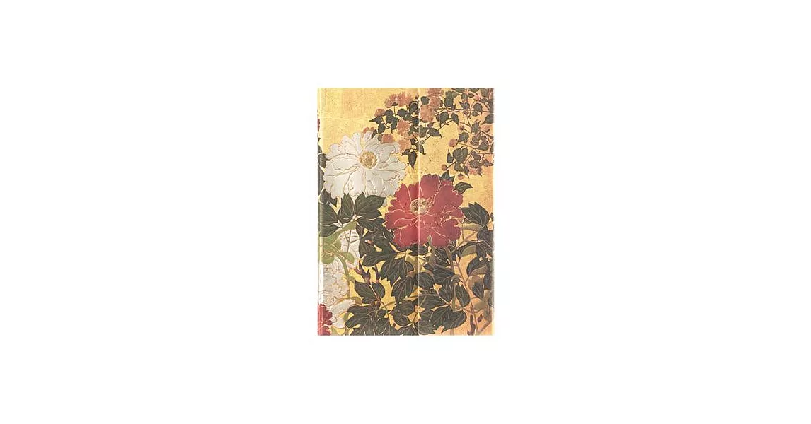 Paperblanks Natsu Rinpa Florals Hardcover Journal MIDI Unlined Wrap 144 Pg 120 GSM | 拾書所