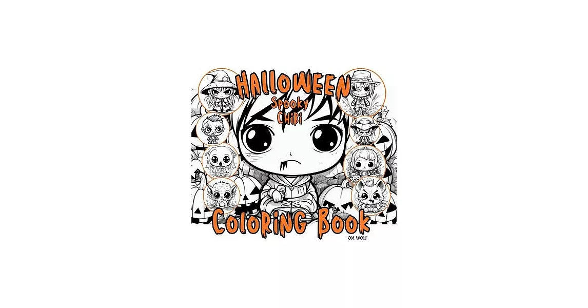 Halloween Spooky Chibi Coloring Book | 拾書所