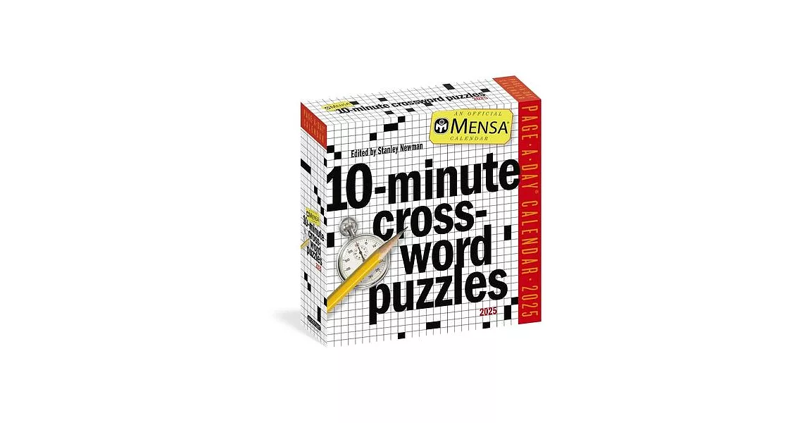 博客來Mensa 10Minute Crossword Puzzles PageADay Calendar 2025