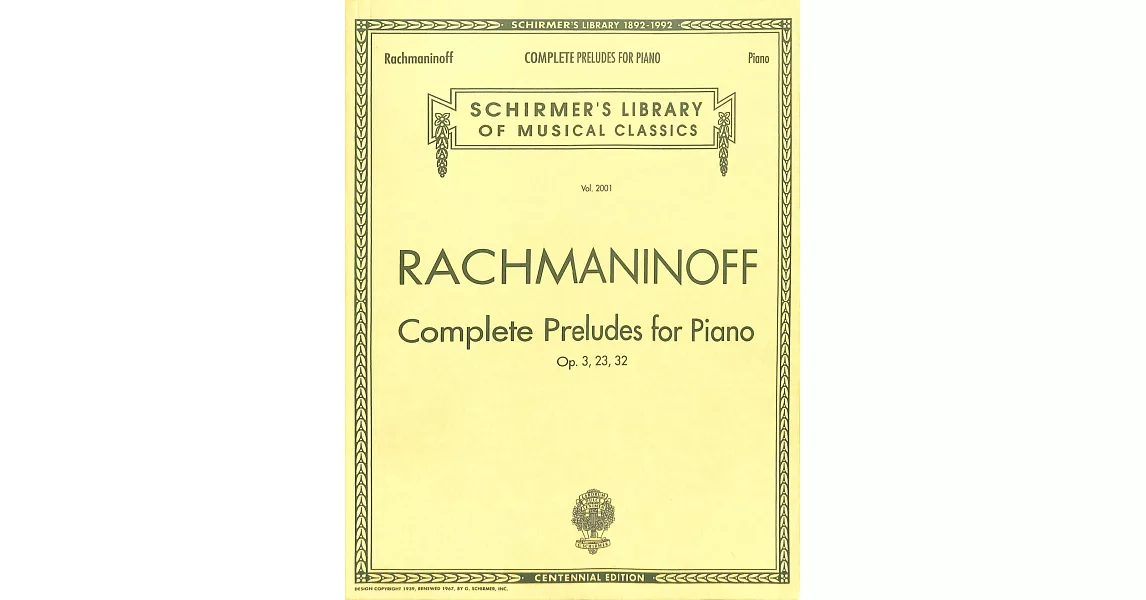 拉赫曼尼諾夫：前奏曲鋼琴作品Op. 3, 23, 32, Vol. 2001 | 拾書所