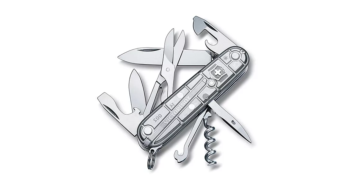 VICTORINOX Silver Tech 15用瑞士刀                              透明銀