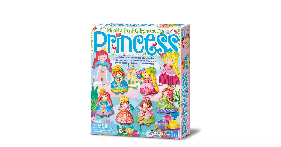 亮麗長髮公主造型磁鐵