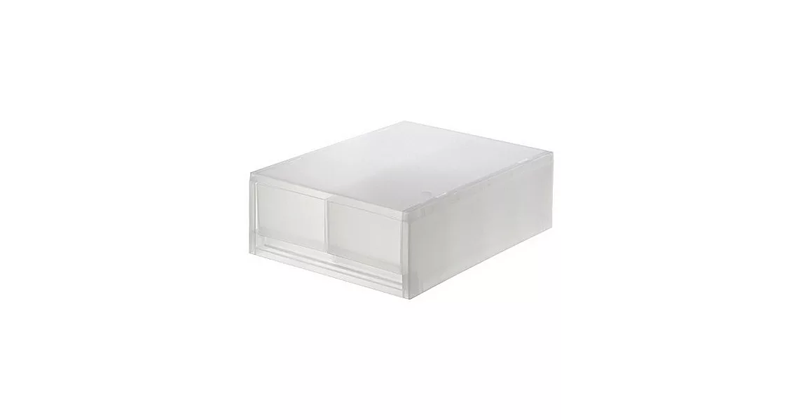 [MUJI 無印良品]PP盒/淺型/2格/附隔板(正反疊)