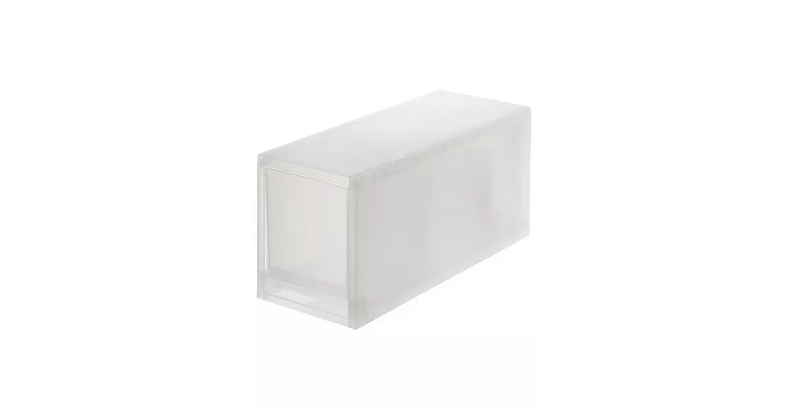 [MUJI 無印良品]PP盒/深型/窄/附隔板(正反疊)