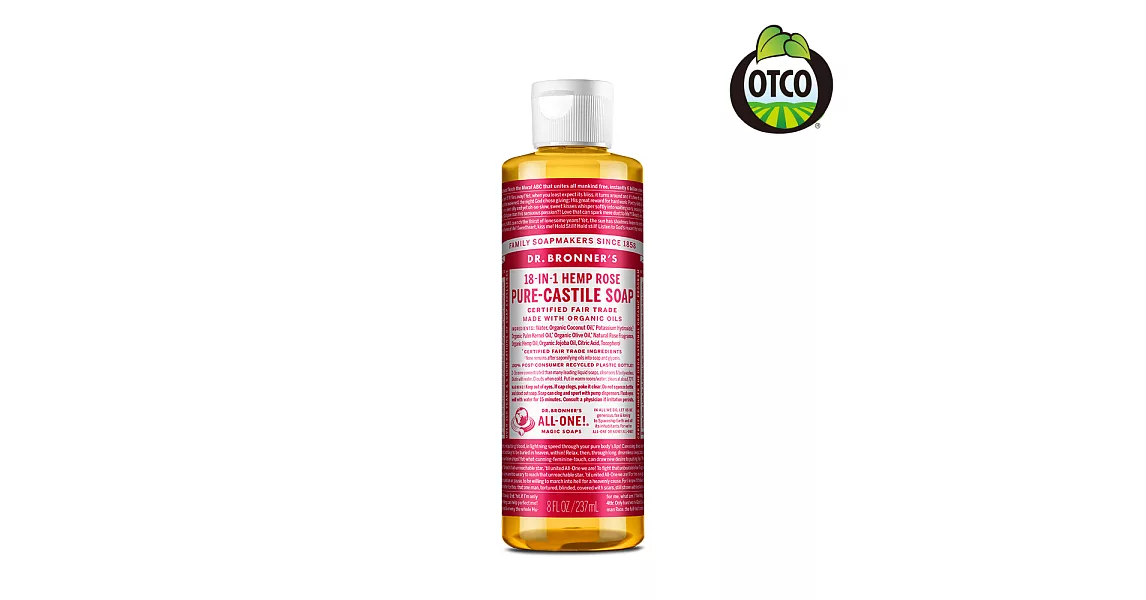 Dr.Bronner’s 布朗博士 玫瑰潔膚露 237ml