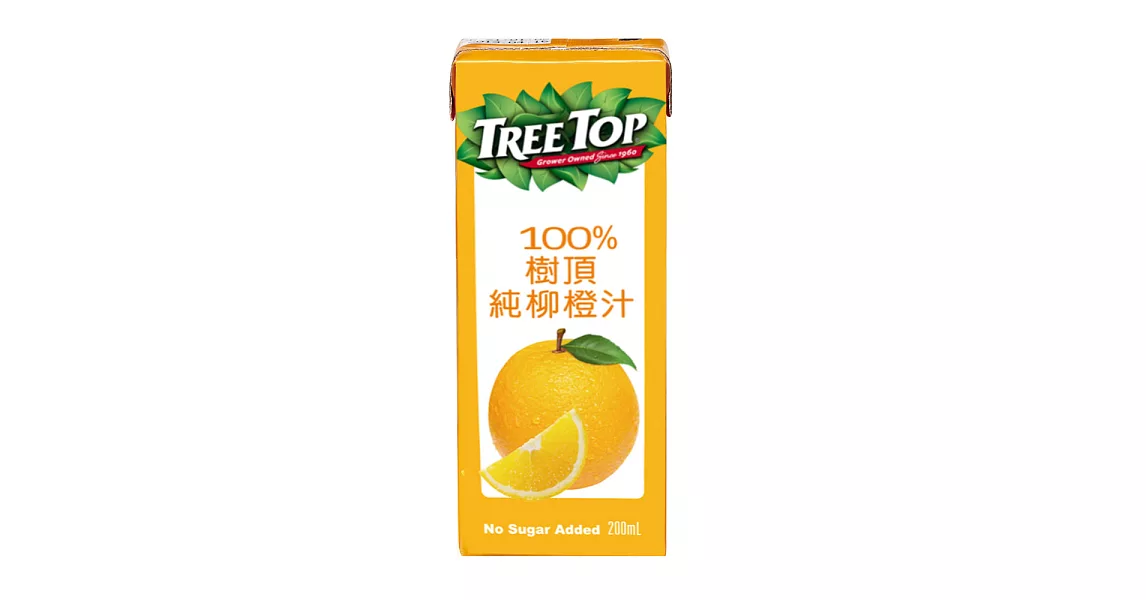 《Tree Top》樹頂100% 純柳橙汁(200mlx6入)
