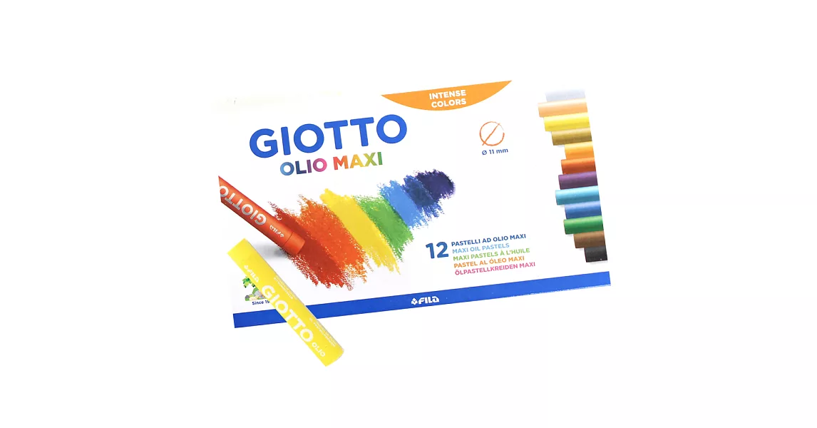 【義大利 GIOTTO】兒童粉蠟筆(12色)