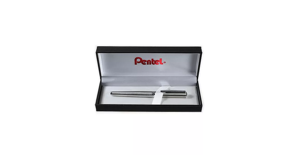 【Pentel】K600高級不鏽鋼鋼珠筆 時尚銀
