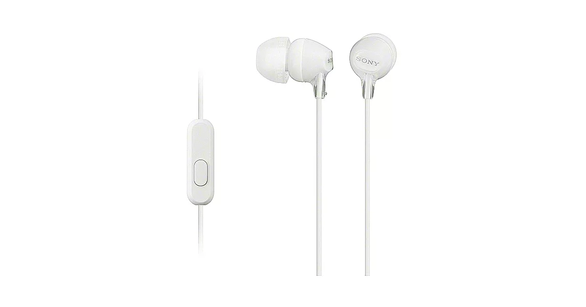 SONY智慧型手機線控入耳式耳麥EX15AP白色W