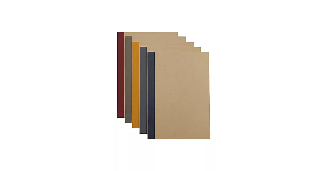 [MUJI 無印良品]植林木不易透色筆記本/B5.橫線.5冊入.5色