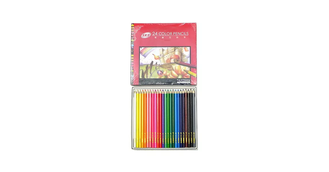 SKB樂趣色鉛筆24色(紙盒裝)