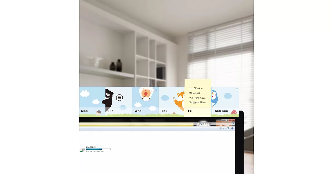 【歐士OSHI】新。夾心留言備忘板 療傷動物系列 PLAY( 2入)