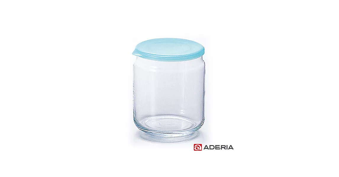 【ADERIA】日本進口收納玻璃罐680ml(藍)