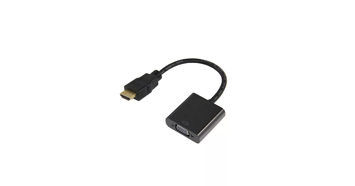 Bravo-u HDMI(公) 對 VGA(母) 鍍金頭連接線15cm(黑)