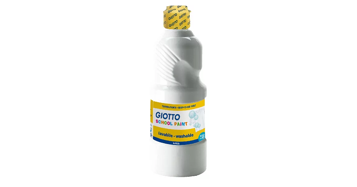 【義大利 GIOTTO】可洗式兒童顏料500ml(單罐)白色