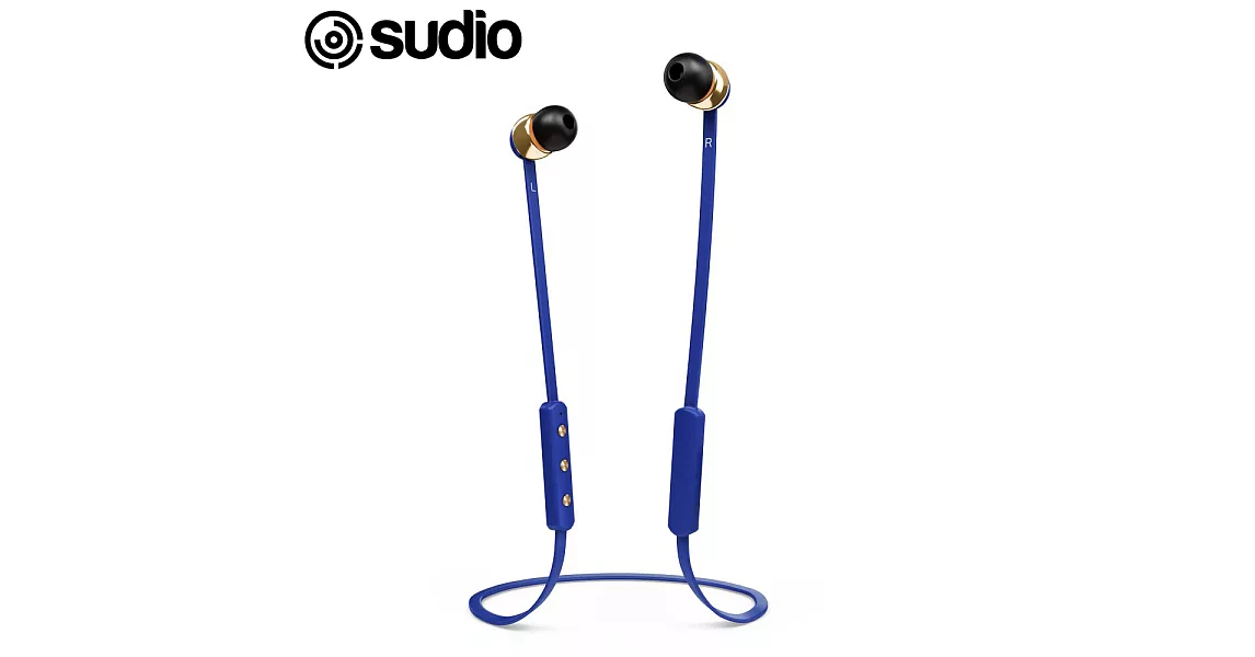 瑞典設計 Sudio Vasa Bla 藍芽耳道式耳機(附真皮保護套)藍