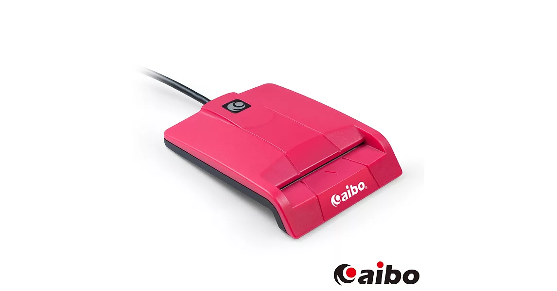 aibo AB20 方塊甜心ATM晶片讀卡機桃紅