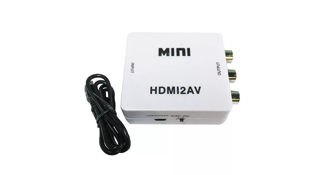 K-Line HDMI 轉 RCA 影音轉換器(白)白色