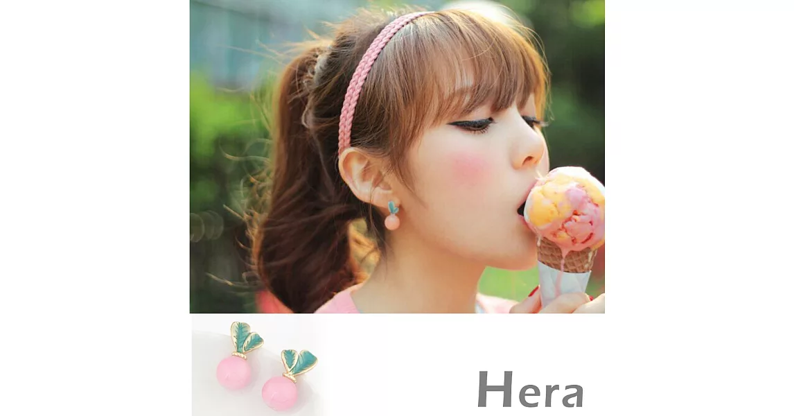 【Hera】赫拉 果凍色球球無耳洞耳環/耳扣/耳骨夾-2色(1對入)