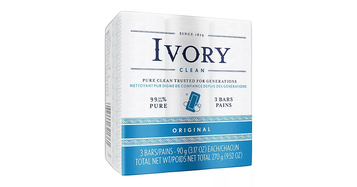 美國 IVORY清新香皂(90g/3.01oz) ×3入